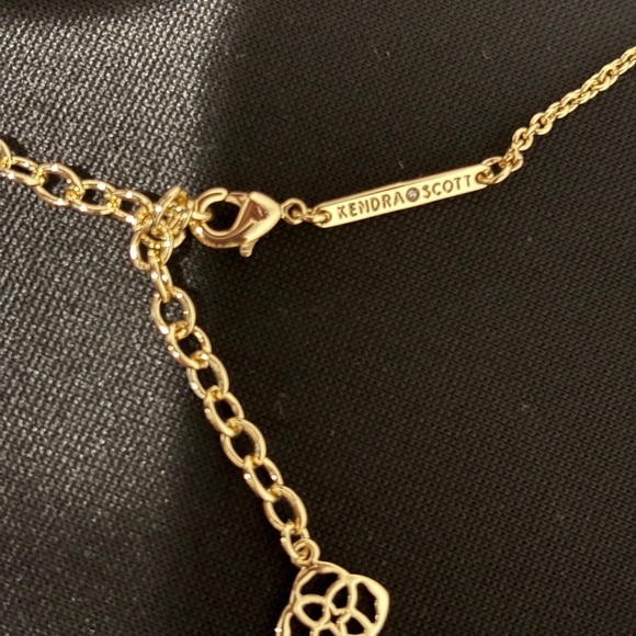 Kendra Scott Elisa Gold Pendant Necklace in Iridescent Drusy NEW - Picture 5 of 6